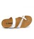Chaussures Emma 8966 Boa argenté, passe orteil confort pour femmes