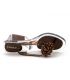 Emma Shoes Paris bronze tongs transparentes en plexi pour femmes