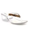 Emma Shoes Frejus, tongs transparentes avec bijoux pour femmes