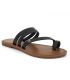 Tong passe orteil Misha noir Chattawak pour femmes