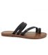 Tong passe orteil Misha noir Chattawak pour femmes