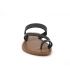 Tong passe orteil Misha noir Chattawak pour femmes
