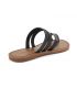 Tong passe orteil Misha noir Chattawak pour femmes