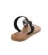 Passe orteil Chattawak Magnolia noir pour femmes