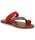 Nu pieds bijoux Chattawak Magnolia rouge pour femmes