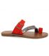 Nu pieds bijoux Chattawak Magnolia rouge pour femmes