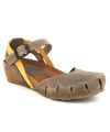 Sandale Inter Bios 5355 beige et jaune, compensé confort pour femmes
