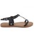 Sandale Petunia noire Chattawak pour femmes