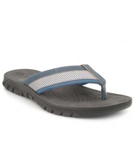 Tongs Inblu M 03 argent, entre doigt homme confortable