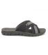 Mules Inblu M 02 noir pour hommes, semelle confoart à mousse mémoire de formes