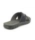 Mules Inblu M 02 noir pour hommes, semelle confoart à mousse mémoire de formes