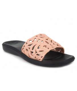 Mules Monobo Moniga en eva tige pvc en dentelle nude pour femmes