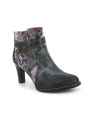 Laura Vita Alcbaneo 226 bleu, nouveauté bottines à talon pour femmes