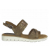 Marco Tozzi 28600-26 bronze, sandale anatomique pour la marche.
