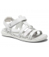 Nus pieds femmes TBS Rissani blanc argent 