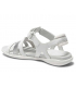 Nus pieds femmes TBS Rissani blanc argent 