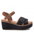 Nus-pieds Xti 42280 noire, sandale confort et mode pour femmes