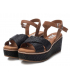 Nus-pieds Xti 42280 noire, sandale confort et mode pour femmes