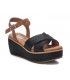 Nus-pieds Xti 42280 noire, sandale confort et mode pour femmes