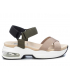 Xti 42751 beige, sandale de marche brides croisées fermeture velcro