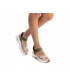 Xti 42751 beige, sandale de marche brides croisées fermeture velcro