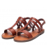 Nu-pieds plat XTI 44162 camel, sandale bride salomé pour femmes