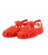 Meduse Sun rouge, sandale de plage plastique pour fillettes