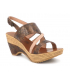 Nu-pieds Chattawak Juliette bronze, sandale à talon compensée pour femmes