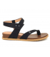 Nu-pieds Chattawak Tiago noir | Sandale anatomique fermeture rapide