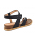 Nu-pieds Chattawak Tiago noir | Sandale anatomique fermeture rapide