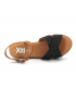 Compensé Xti 42280 noire, sandale confort et mode pour femmes