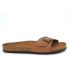 Claquette Inter Bios 9564 marron, mules anatomiques en cuir pour hommes