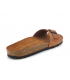 Claquette Inter Bios 9564 marron, mules anatomiques en cuir pour hommes