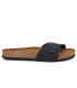 Claquettes InterBios 9564 noires, mules anatomiques en cuir pour hommes