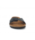 Claquettes InterBios 9564 noires, mules anatomiques en cuir pour hommes