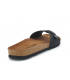 Claquettes InterBios 9564 noires, mules anatomiques en cuir pour hommes