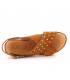 Kaola 2202 nubuck marron, sandale confort semelle à mémoire de formes spécial pieds sensibles