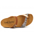 Carla Tortosa 93106 marron multi | Tongs passe orteil anatomique en liège bio