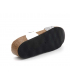 Petit compensé Carla Tortosa 93106 blanc multi | Tongs anatomique en liège bio