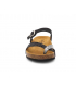 Passe orteil Carla Tortosa 93106 noir multi | Tongs anatomique en liège bio, spécial pieds sensibles