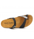 Passe orteil Carla Tortosa 93106 noir multi | Tongs anatomique en liège bio, spécial pieds sensibles
