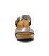 Mules compensées Carla Tortosa 97260 noir multi | Plateau en liège 6 cm de hauteur