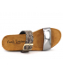 Mules compensées Carla Tortosa 97260 noir multi | Plateau en liège 6 cm de hauteur