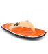 Tongs Gumbies Islander Boho Coral | Entre doigts tissu brides fluo