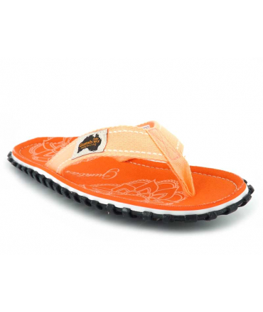 Tongs Gumbies Islander Boho Coral | Entre doigts tissu brides fluo