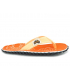 Tongs Gumbies Islander Boho Coral | Entre doigts tissu brides fluo