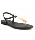 Grendha 18018 Cacau Marajo noir, sandale plastique à la mode, fabriquée au Brésil
