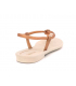 Grendha 18018 Cacau Marajo beige et nude, sandale plastique à la mode, fabriquée au Brésil