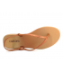 Sandale plastique Grendha Cacau Versatil doré, nu pieds avec entre doigts fabriqué au Brézil
