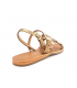 Sandales Les Tropéziennes Holo bronze multi, nouveauté entre-doigts en cuir pour femmes